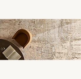 Tappeto in Lana e Viscosa a Pelo Densamente Tosato a Mano, Effetto Tonalità Ispirato al Cielo del Deserto, per Soggiorno - Product Image 2