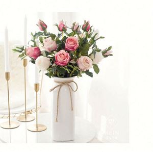 Vente flash - Plantes et fleurs artificielles blanches, jaunes, bleues et rouges pour la décoration de la maison, du jardin et des mariages - Fleurs 2023 - Product Image 2