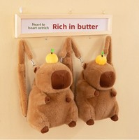 Sac à main en peluche Capybara (Capybara d'eau) pour le commerce extérieur, sac à bandoulière, porte-monnaie, poupée de machine à griffes, rangement en coton PP