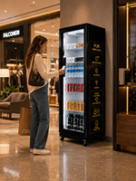 Distributeur automatique de nourriture, de collations et de boissons GS Vending 510L avec moniteur 24h/24 et 7j/7 et gestion à distance, SDK activé, WiFi pour le marché américain
