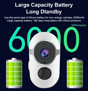 2021 Nieuwste 3MP Beveiliging Wifi Bullet Draadloze Zonne-energie Batterij Cctv Camera Outdoor