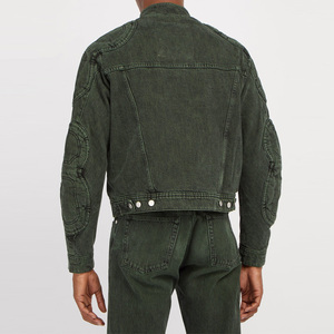 Offre Spéciale en détresse vélo mode <span class=keywords><strong>vert</strong></span> racing moto veste décontractée pour hommes veste en <span class=keywords><strong>jean</strong></span> - Product Image 2