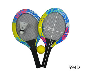 Venta al por Mayor de Raqueta de Tenis Colorida de 20*44CM / Set de Tenis con Bádminton y Pelota de PU, Set de Raquetas Dinámicas 2 en 1 para Jugar al Aire Libre - Product Image 3