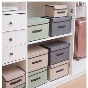 2025 New Multifunctional Imitation Linen <strong>Storage</strong> <strong>Box</strong> Foldable Book Toys Dustproof <strong>Storage</strong> <strong>Box</strong> With Cover <strong>Folding</strong> <strong>Storage</strong> <strong>Box</strong> - Product Image 3