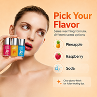 Repulpeur de lèvres à la mode coréenne, pour des lèvres séduisantes, plus lisses et un maquillage éclatant, non collant, 3 saveurs fruitées, repulpeur de lèvres chaud et épicé