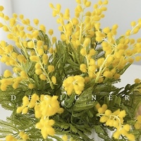 Bunga Plastik Akasia Cabang Panjang Berkualitas Tinggi, Buket Buah Beri Buatan, untuk Hari Valentine, Pernikahan, Fotografi Luar Ruangan