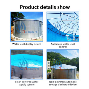Sistema de Riego para Acuicultura al Aire Libre con Tanques de Agua de Acero Corrugado de Alta Densidad JuJin - Product Image 4