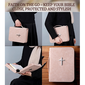 Funda para Biblia para Mujer, <span class=keywords><strong>Estuche</strong></span> para Biblia para <span class=keywords><strong>Hombre</strong></span> y Mujer, Caja de Regalo Cristiana - Product Image 2
