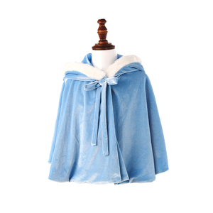 Cape de Noël en coton pour filles <span class=keywords><strong>Belle</strong></span> Princesse, certifiée OPA, CE, CPC, jaune, liquidation de stock, polaire thermique, livraison rapide - Product Image 1