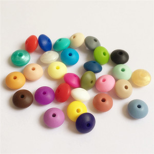 Perles en silicone multicolores 12*7mm, très vendues, pour bricolage, écologiques et non toxiques - Product Image 4