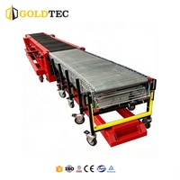 Convoyeur à bande Goldtec Mobile pour conteneurs de 40 pieds, chargement et déchargement de sacs de 80 kg, convoyeur à bande pour chargement et déchargement de camions
