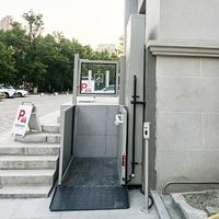 CE-Zertifizierte 300kg 1m 3m 5m Hubhöhe Hausaufzüge für den Außenbereich Rollstuhllift für Hausbarrierefreiheit