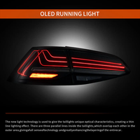 Nouveaux feux arrière LED laser VLAND pour Golf 7 MK7 MK7.5 Hatchback (Europe 2013-2019) 2015-2021, ABS, étanches, rouges, certifiés EMARK/DOT