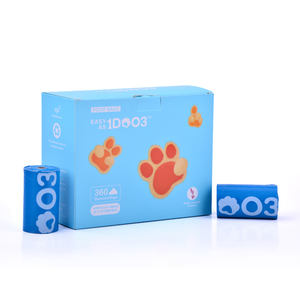 Certified 100% Compostable Reusable Durable Luxury Simple Cartoon Dog Poop Bags Eco-Friendly 5-<b>Layer</b> PE Leak-Proof GRS Certified - Product Image 1