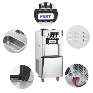 Commercial Automatic Table Top Three Flavor Soft Serve <b>Ice</b> <b>Cream</b> Making <b>Machine</b> Maker Soft <b>Ice</b> <b>Cream</b> <b>Machine</b> - Product Image 4