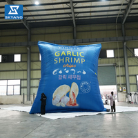 Sac géant gonflable personnalisé en forme de croustilles de pommes de terre, modèle de sac d'emballage de collation simulé pour la promotion de marque, la publicité événementielle et la décoration