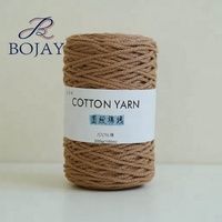 Vente en Gros Cordon en Coton 100% Épaisseur 3mm pour Macramé, Tricot Main, Bricolage et Crochet