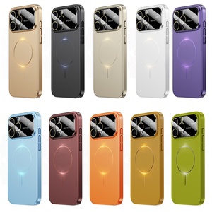 Custodia di lusso Ultra sottile per telefono magnetico opaco per <span class=keywords><strong>iPhone</strong></span> <span class=keywords><strong>12</strong></span> 13 14 15 16 Pro Max <span class=keywords><strong>con</strong></span> pellicola protettiva antiurto - Product Image 2