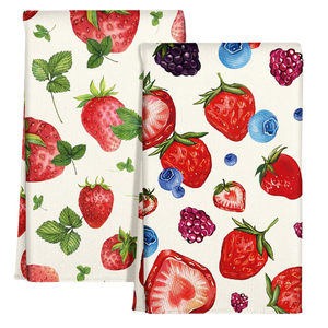 Toallas de saco de harina de algodón 100% personalizadas | Toallas de cocina de color sólido liso con tela de logotipo de patrones impresos - Product Image 2