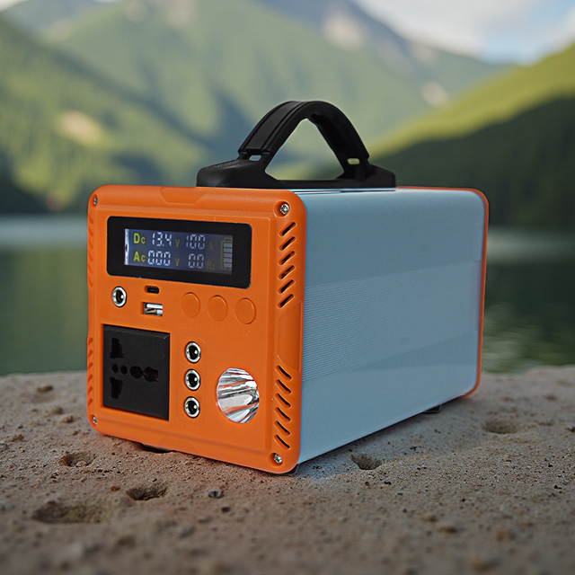 200W Portable Power Station 76.8WH Solar Generator Lithium Iron Battery 15Ah/20Ah Capacity Modified Sine Wave External Battery