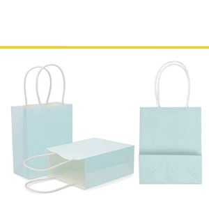 Mini sac cadeau avec poignées, petit sac en papier kraft, sac cadeau pour anniversaire, mariage, fête, sacs cadeaux pratiques, mini sac en papier facile à transporter - Product Image 3