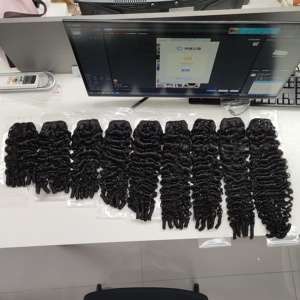 Ciocche di Capelli Vietnamiti Ondulati Profondi a Prezzo Conveniente, Doppio Filamento, 100% Capelli Umani Vergini Grezzi, <span class=keywords><strong>Prodotti</strong></span> per Capelli - Product Image 6