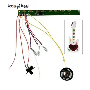 KYK customized 8 keys guitar pcb circuit board toy pcba board with led light assembly Chinese manufacturer supplier