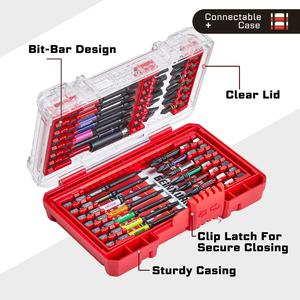 GEINXURN 35pcs Industrial Grade Phillips Head Stainless Steel <b>Screwdriver</b> Set Color-Coded 25mm Magnetic Tip Bits <b>Holder</b> 3-Year - Product Image 5