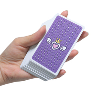 Papier recyclable écologique imprimé sur mesure pour cartes à jouer avec marquage UV, couleurs CMYK/Pantone, usage familial, double boîte pour
