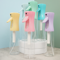 Bouteilles pulvérisatrices anti-fuite en plastique couleur macaron 200/300/500 ml, tendance et haute pression, pour cosmétiques de beauté