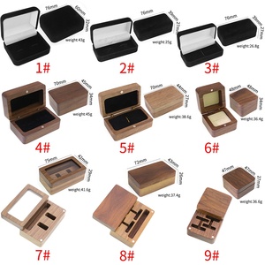 Caja de Joyería de Madera Hecha a Mano, con Logotipo Personalizado Grabado con <span class=keywords><strong>Láser</strong></span>, para Guardar Anillos, Gemelos y Corbatas, Caja de Regalo para <span class=keywords><strong>Hombre</strong></span> - Product Image 3