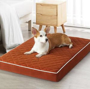 Lit pour <span class=keywords><strong>chien</strong></span> en mousse à mémoire de forme rectangulaire minimaliste fantaisiste amusant personnalisé en usine, moderne, <span class=keywords><strong>anti</strong></span>-<span class=keywords><strong>stress</strong></span>, <span class=keywords><strong>tapis</strong></span> plat pour animaux de compagnie, chat, <span class=keywords><strong>chien</strong></span> - Product Image 1