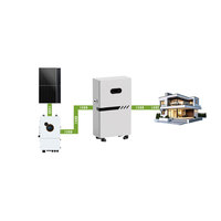 Système de stockage d'énergie solaire domestique, batterie 48V, Power Wall pour stockage photovoltaïque sur toit résidentiel, alimentation de secours hybride hors réseau