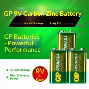 GP Super Alkaline 9V Batterie Modell 1604G - Für Mikrofone, Multimeter & Stromzähler Grün <span class=keywords><strong>Intercell</strong></span> - Product Image 1