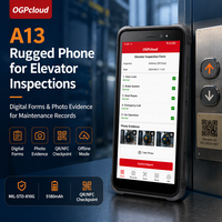 Téléphone robuste A13 pour les inspections d'ascenseurs avec formulaires numériques et photos pour les dossiers de maintenance