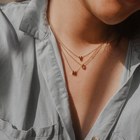 Collar con Colgante de Letra Inicial EManco, 26 Letras del Alfabeto Inglés, Acero Inoxidable, Colgante de Alfabeto DIY, Cadena con Nombre, Joyería