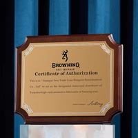 Plaque de certificat en bois avec gravure de logo personnalisée, plaque dorée et bleue pour cadeaux d'entreprise, récompenses, commémorations
