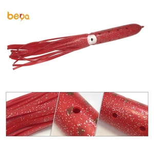 Vente directe d'usine de 24cm-30cm ampoule calmar poulpe en plastique souple leurres de pêche en eau salée pour la pêche en rivière - Product Image 4