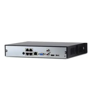 NVR4104HS-P-4KS24频道智能1U 1HDD网络录像机闭路电视4ch poe nvr