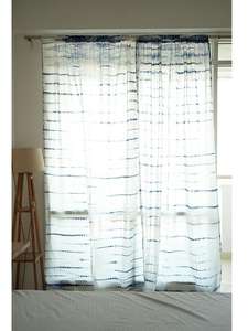 Stylish Texture Pastoral Style 100% Cotton Eco-Friendly Customizable Home <b>Curtains</b> <b>Valances</b> Decorative Fabric Window Drapes Full - Product Image 2