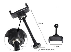 Anillo de luz LED de 14 pulgadas para estudio de barbería, fotografía de maquillaje, anillo de luz RL de 35cm, Avec Tripied con control remoto con Clip para teléfono - Product Image 4