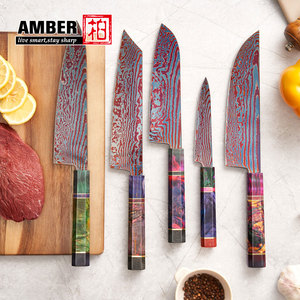 Cuchillo <span class=keywords><strong>de</strong></span> <span class=keywords><strong>Chef</strong></span> Japonés <span class=keywords><strong>de</strong></span> Alta Calidad sin Núcleo <span class=keywords><strong>de</strong></span> Acero <span class=keywords><strong>de</strong></span> Damasco Personalizado Cuchillería <span class=keywords><strong>de</strong></span> Ultra Nitidez con Hoja Azul - Product Image 6