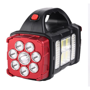 ไฟฉายพกพาพลังงานแสงอาทิตย์ 2400mAh ชาร์จซ้ำได้ ไฟ LED สำหรับตั้งแคมป์กลางแจ้ง ไฟฉุกเฉิน พร้อมพอร์ต USB - Product Image 2