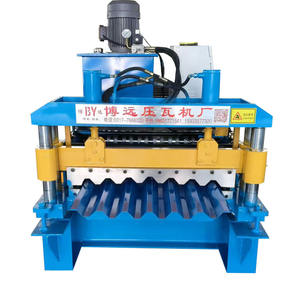 เครื่องขึ้นรูปลอนหลังคาทรงสี่เหลี่ยมคางหมู<span class=keywords><strong>แบบ</strong></span>อัตโนมัติ <span class=keywords><strong>ชั้น</strong></span><span class=keywords><strong>เดียว</strong></span> สำหรับแผ่นลูกฟูก ขายตรงจากโรงงาน - Product Image 2