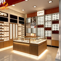 Meuble de magasin d'optique mural intégré pour présentoir de lunettes de soleil, idéal pour la décoration intérieure - Vente chaude