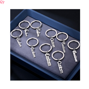 QQ fabricant conceptions personnalisées métal lettre Phrase nom porte-clés porte-clés porte-clés porte-nom personnalisé - Product Image 6