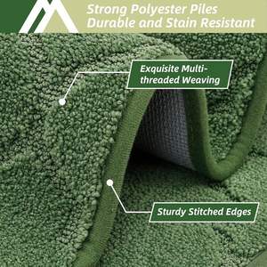 Ensemble de tapis de cuisine super absorbants, 2 pièces, lavables, en polyester doux, tapis de sol de cuisine antidérapants - Product Image 2