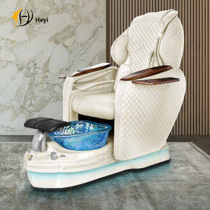Großhandel Moderne Luxus Beauty Nagelstudio Möbel Whirlpool-Pedikürestühle ohne Verrohrung mit Abflusspumpe für Fuß-Spa-Massage - Product Image 4