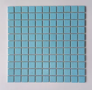 300*300mm Hot Swimming Pool Tiles Are Perfect For Using Glass Mosaic Swimming Pool Floor Tiles
