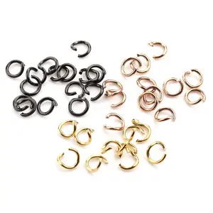 High Quality Stainless Steel 18K Gold Open Jump Rings Wholesale PVD Plating